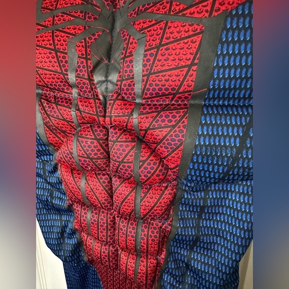 SPIDERMAN Youth Medium Muscle Bodysuit Costume Marvel Halloween - Picture 11 of 11